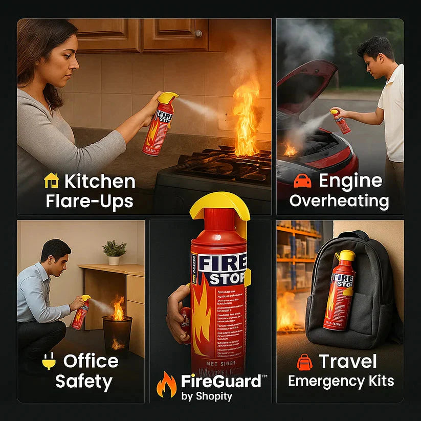 Car Fire Stop - Emergency Fire Response Spray 500ml Each (Pack of 2)